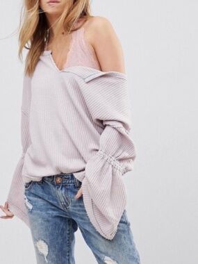 We The Free Waffle-Knit Bell Sleeves
